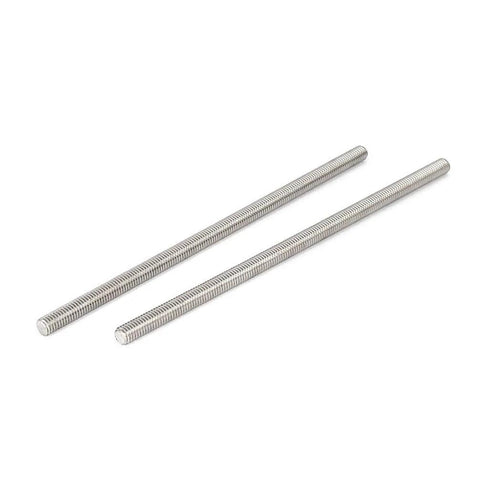 Two Beduan 304 stainless steel 1/4-20 fully threaded rods, 12 inches long