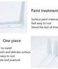 Rock Solid Heavy Duty White Shelf Brackets 10 Pack close-up of rust-resistant paint treatment and details of one-piece design.