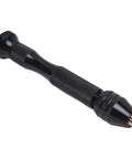 Knockout Mini Aluminum Pin Vise Hand Drill Featuring A Tight 0.3 To 3.4 Mm Chuck, Ultra Light Hobby Gear close-up view.