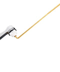 Universal Front Mount Toilet Tank Lever Replacement Kit With Brass Handle Chrome Finish Stainless Steel Flapper Chains