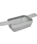 Hella Durable Stainless Steel Fine Mesh Ultrasonic Cleaner Basket, 5X4X3 Inch with slide handles for secure use.