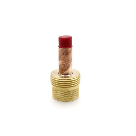 TIG Torch Consumables Kit With Gas Lens And Collet Body For 17 18 26 Series Torches Pro Grade Replacement close-up of collet body