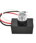 Close-up of a Dusk To Dawn Photocell Sensor For Outdoor Lights Hard Wired Post Eye Auto Light Control Switch UL Listed Next Gen Electronics