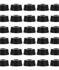 30 Pack Non Slip Rubber Feet Replacement Pads for Cutting Boards and Tables, Built Tough Black Rubber with Stainless Steel Cores