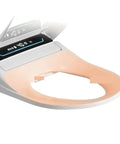 Slick Smart Bidet Toilet Seat Featuring Insanely Quiet Soft Close Seats Dead Simple Quick Release And Heated Gentle Wash For Top Shelf Bathroom Refresh control panel and heated seat.