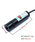 650nm Red Cross Line Module for Indoor Positioning and Crosshair Alignment, Pro Grade Visual Guide, Adjustable Line Width, 80x21mm