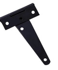 6 Pack 4 Inch Rustproof Stainless Steel T Shape Door Hinges In Black Finish For Windows Fences And Barn Doors Durable Hardware Set
