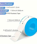 Easy Install PTFE Thread Sealing Tape For Shower Heads And Plumbing Fittings, Flexible white tape roll with specifications