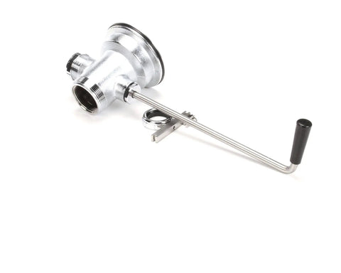 B-3952-VR Twist Handle Waste Drain Valve With VR Flat Strainer, 3-1/2 Inch By 2 Inch, Pro-Grade OEM Replacement Part for Commercial Sinks