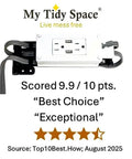 In Drawer Outlet With Cord Management Arm And USB A Ports Two 15 Amp Outlets Fits Narrow And Shallow Drawers