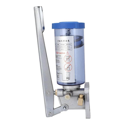 Manual Grease Pump LSG05 Hand Operated Lubricator, 6mm Outlet, 500cc Capacity, Aluminum Alloy Construction for CNC Machine Tools
