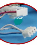 Close-up of wiring for Brushless DC Motor For Air Conditioner Inner Unit YDK-16-4G Plug-and-Play Fan Replacement