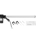 Beefy 12V DC Linear Actuator With 500mm Stroke, 6000N Push And 4000N Pull, 5mm/s Speed, Aluminum Tube, IP44 Weatherproof, with accessories