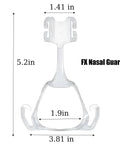 Replacement Frame For Nasal Mask And FX Nasal Guard Durable Plastic Reusable Breathing Machine Accessory Easy Install Tight Fit Headgear Friendly Premium Quality Construction, 5.2 x 3.81 in clear plastic frame