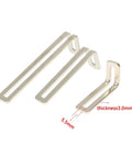 Nickel Plated Corner L Shaped 90 Degree Angle Bracket Heavy Duty Mount Durable Easy Install For Wood And Metal Projects Ready To Use
