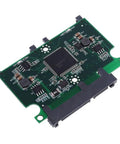 Two Port Dual SD And MMC To SATA RAID Adapter Enclosure circuit board for flash card boot drives, compact and efficient.
