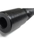 Spindle With 3/8 Inch Arbor Hole For Lathe Motor Friction Grip Right Hand Tapered Threaded 6 Inch Overall Length Machined Cold Rolled Steel Anodized