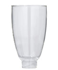 Clear Glass Colonial Style Lamp Shade For Sconces And Hanging Lights Six And A Half Inches Tall Three And Three Quarter Inches Wide Fitter One And Five Eighths Inches Vintage Look With Crisp Transparency For Classic Home Lighting