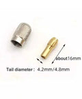 Mini Brass Chuck Drill Set With M8 Nuts and 0.5 To 3.2mm Collets, showing collet and metal chuck for jewelry work.