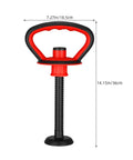 Dope Adjustable Kettlebell Handle Grip For Dumbbells With Stable Plastic Base, black and red ergonomic design, for home workouts.