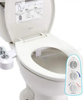 Dual Nozzle Bidet Attachment For Toilet With Self Cleaning Nozzles And Hot And Cold Water Spray No Fuss Non Electric Mechanical Bidet Seat For Rear And Feminine Wash Adjustable Water Pressure Easy Install White