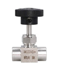 Needle Valve 1 Quarter Inch NPT Female Thread Hydraulic Flow Control Valve, 304 Stainless Steel Metering Valve For Water Gas Oil Steam