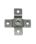 Top view of 304 Stainless Steel Torque Hinge With 360 Degree Rotation Positioning Shaft 2.0 N m Heavy Duty Pro Grade Corrosion Resistant Cabinet Door Hinge With Hole 1 Piece For Cabinets And Enclosures