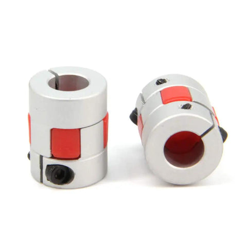 Aluminum Plum Shaped Flexible Shaft Coupling 10mm To 10mm Bore 20mm Diameter 25mm Length Built To Last For 3D Printers CNC Machines And Servo Motors High Torque Transmission And Vibration Damping