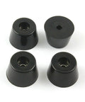 Premium Rubber Feet Pads For Furniture Chairs Smooth Gliding Leg Protectors 32X24X18Mm 16 Pack showing black rubber discs.