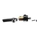 OEM Refrigerator Valve Assembly For 69878CV Cold F Valve Replacement, Plug And Play, Compatible With 69878F, Premium OEM Part For Reliable Temperature Control And Smooth Leak Free Operation. Black metal valve with screw and washer
