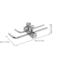 Double Locking Tremolo Wrench Holder Kit For Guitar, Metal Headstock Mount With Hex Key Access showing dimensions