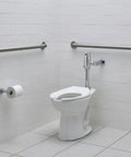 Premium Hands Free Touchless Toilet Flush Valve Featuring Self Cleaning Piston And Smart Sensor Setup for modern restroom use, featuring brass construction.