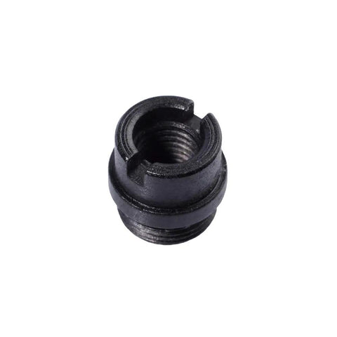 CNC Machined 416 Stainless 1911 Bushing Set Standard Height 0.28 Inch For Government And Officer Models Four Pack Blued And Hardened To 39 Rockwell Finish, black 1911 bushing close-up