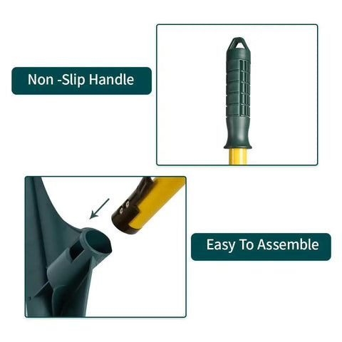 3 In 1 Turf Rake For Artificial Grass And Carpet Care With Adjustable 32 To 50 Inch Steel Handle dense brush assembly