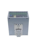240W DIN Rail Power Supply 24V 10A Or 12V 20A Industrial SMPS Transformer With Precise Voltage Regulation For Beefy Rock Solid Control Panels Space Saving Compact Unit Rugged DIN Rail Mount Low Ripple Output, metal housing front view