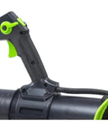 Tough As Nails Brushless Cordless Backpack Leaf Blower trigger handle and grip designed for ease during yard work.