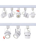 12 Pack 10W LED Track Lighting Heads With Adjustable Beam For Accent Artwork And Retail Displays, 3000K Warm White, shown in use