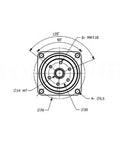 Top Tier Ngtdumzlwo PGA14-80 Harmonic Reducer Gearbox For Robot Manipulators dimensions diagram with mounting details.