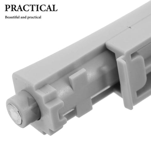 Gray Push To Open Cabinet Latch Kit For Doors And Drawers, Invisible Lock, Rebound Mechanism, Easy Install, handle-free design