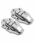 Heavy Duty Antique Iron Duckbill Toggle Latch Silver Hardware Adds Rustic Vibes And Solid Security To Vintage Wood Cabinet Switches For A Cool Vintage Look, 2-pack silver iron latch