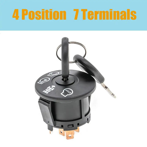 Lawn Mower Ignition Switch 4 Position With 7 Terminals For Craftsman 532193350 193350 LT1000 LT2000 LT3000 Husqvarna YTH Series