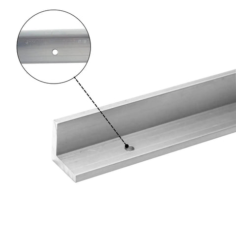 Nail Your Stained Glass Panels With This Slick Layout Block System featuring aluminum edge with hole for precise glass panel alignment.