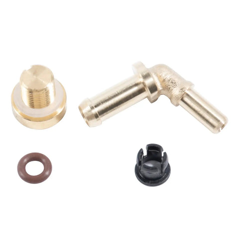 Top Shelf Upgraded Metal Cooling System Pipe Kit And Rear Coolant Water Heater Tube, brass connectors and seals for LR4 models.