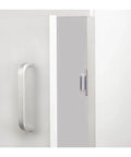 Magnetic Cabinet Latch White Plastic 4 Pack for Kitchen Cupboards and Furniture Easy Install Magnetic Door Catch for Cabinets Durable White Hardware Fitting