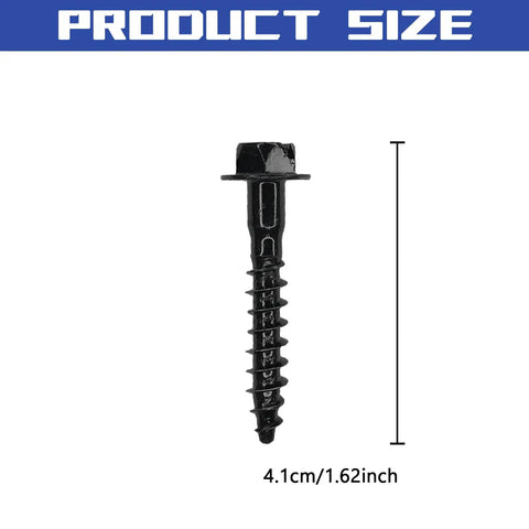 Heavy Duty Steel Air Filter Box Housing Screws That Keep Your Rig Runnin Smooth And True For Jeep Gm Chrysler Dodge Chevy Pontiac Replacement Engine Cover Fasteners 5 Pack, 4.1cm size shown.
