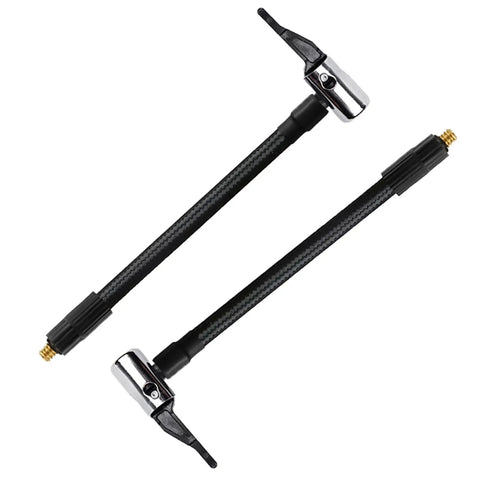 Badass Heavy Duty Nylon Wrapped Rubber Car Tire Air Inflator Hose Extension Tube Adapter Locking Chuck Secure Threaded Nozzle With Snug Seal Quick Connect Release For Bike Motorcycle Pump Valve System Easy Swapping And Tight Pressure Guarantee, braided hose with locking chucks
