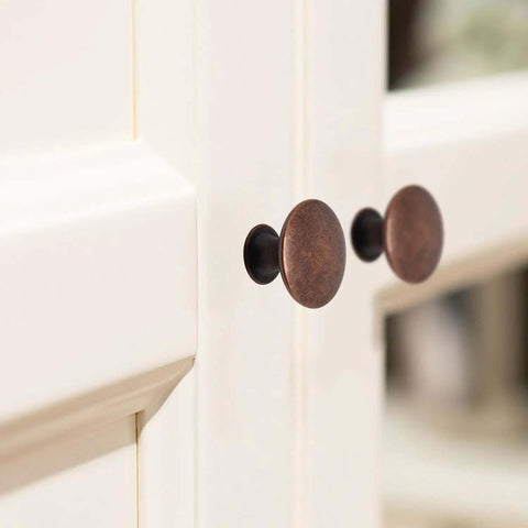 32 Piece Oil Rubbed Bronze Cabinet Knobs Round Dresser Knobs With Mounting Screws For Kitchen Cabinets And Drawer Doors Easy Install