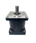 Compact Planetary Gear Reducer For 86 Stepper Motor Delivering 4 5 Nm Torque And 6 To 1 Ratio viewed from the front showing the shaft.