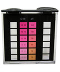 High Range Chlorine And Bromine Liquid DPD Color Replacement Comparator For Swimming Pool Spa Water Testing Compatible With 2000 Series Test Kits, showing color matching scale.