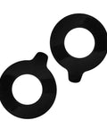 Heavy Duty Round Rubber Washers For Excavator Boom Bushing Replacement, black rubber shock pads, 95mm diameter, pack of 2.